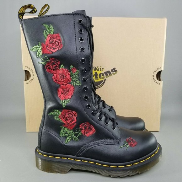 Dr. Martens Shoes - Dr Martens Vonda 14-Eye Combat Boots Womens 6